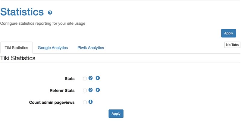 Statistics Admin