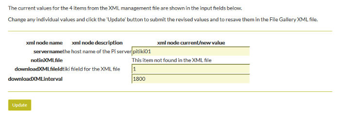 XMLUPDATE Tiki Example