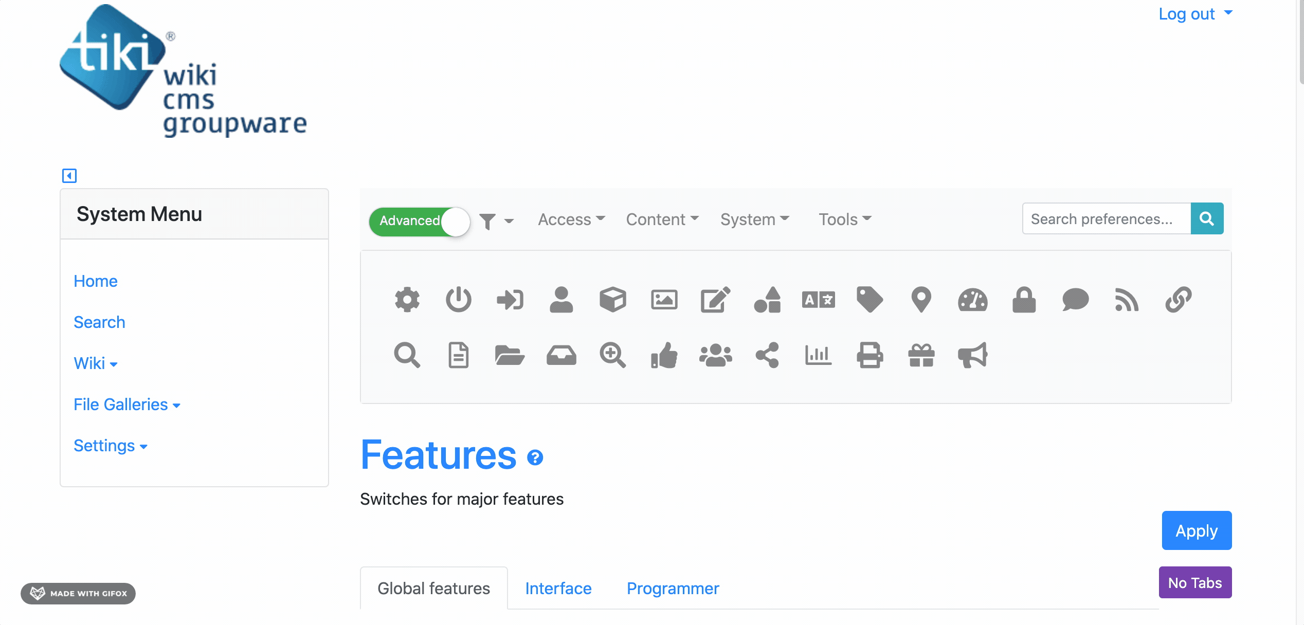 Enable Machine Learning feature in admin features