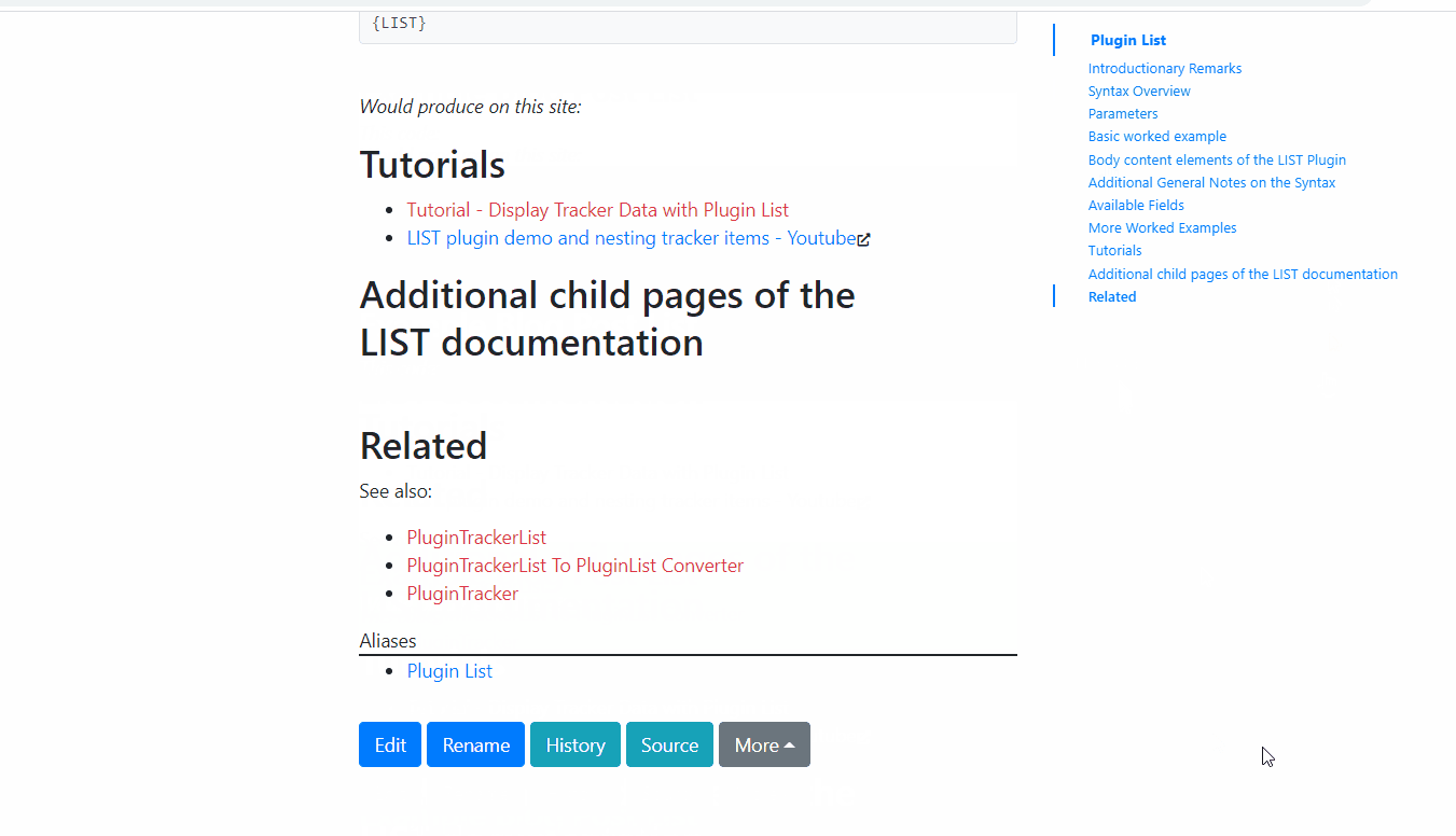 PluginAutoTOC Align right