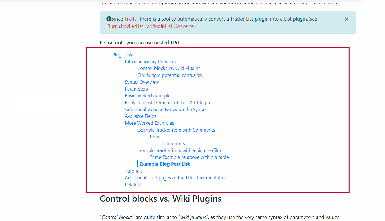 PluginAutoTOC Align page