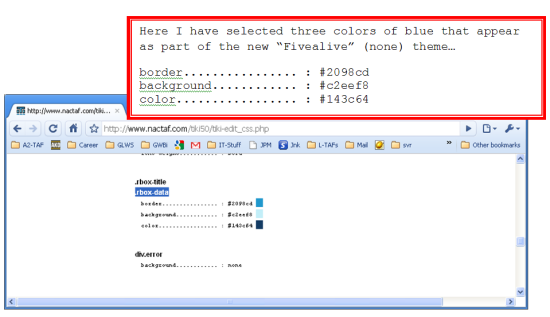 Figure 10 - Locate Colors Matching Current Theme